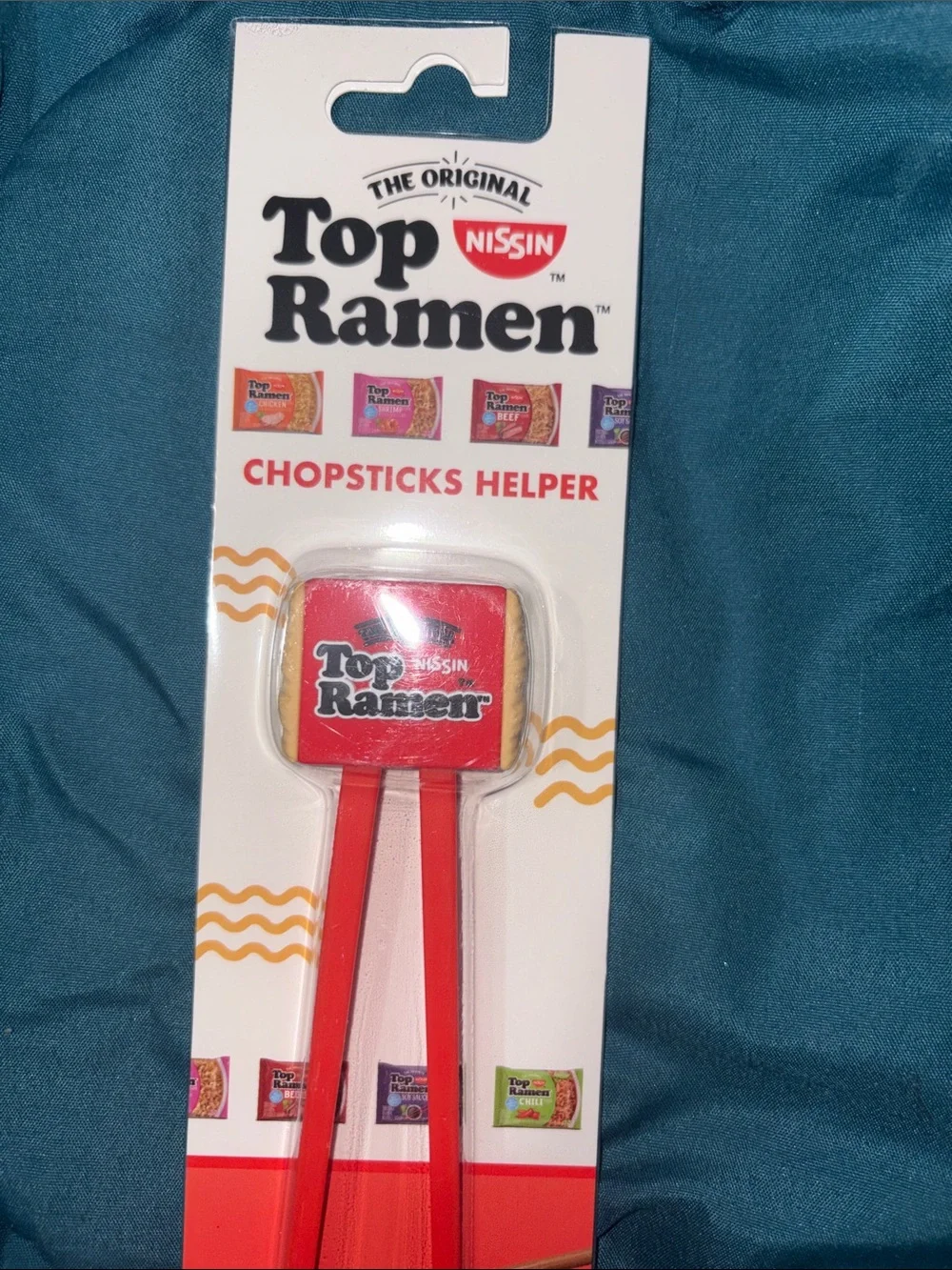 Nissin Cup Noodles Red Chopsticks Helper & Ramen Cup Spoon Set